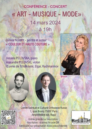 Conférence-concert "Art - Musique - Mode"